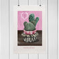 Transform your space with this stunning vertical poster featuring a realistic oil painting and graphic design of cacti in a pink vessel adorned with white dots and a heart. Perfect for plant lovers and those who appreciate unique and artistic home decor, this vibrant artwork adds a pop of color and a touch of nature-inspired beauty to any room. Ideal for zebra texture lovers, this poster is a delightful blend of modern design and natural elements, making it a perfect addition to your wall art collection.